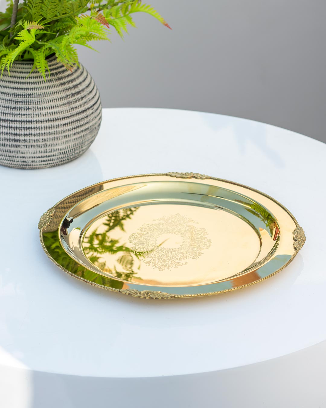Centre Nested Golden Serving Tray