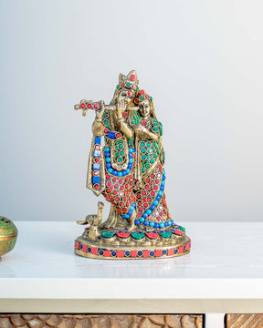 Marvelous Radha Kishan Table Top sculpture