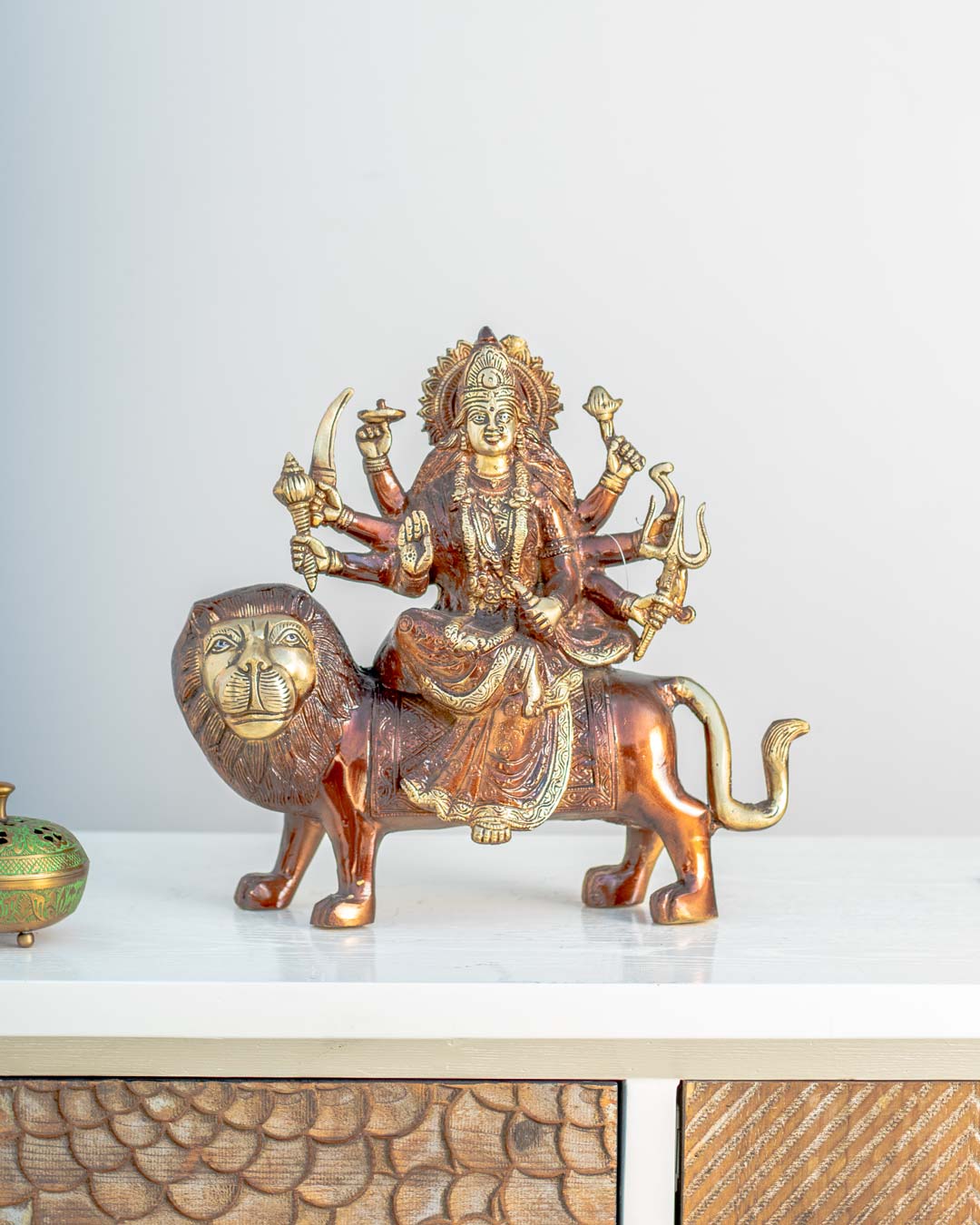 Marvelous 'Goddess Durga Maa' Table Top sculpture