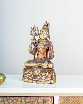 Divine Lord 'Shiv Shankar' Table Top Sculpture