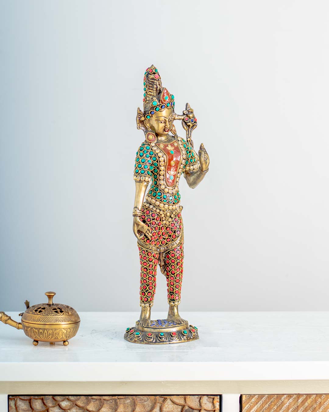 Marvelous 'Goddess Tara Devi' Table Top sculpture