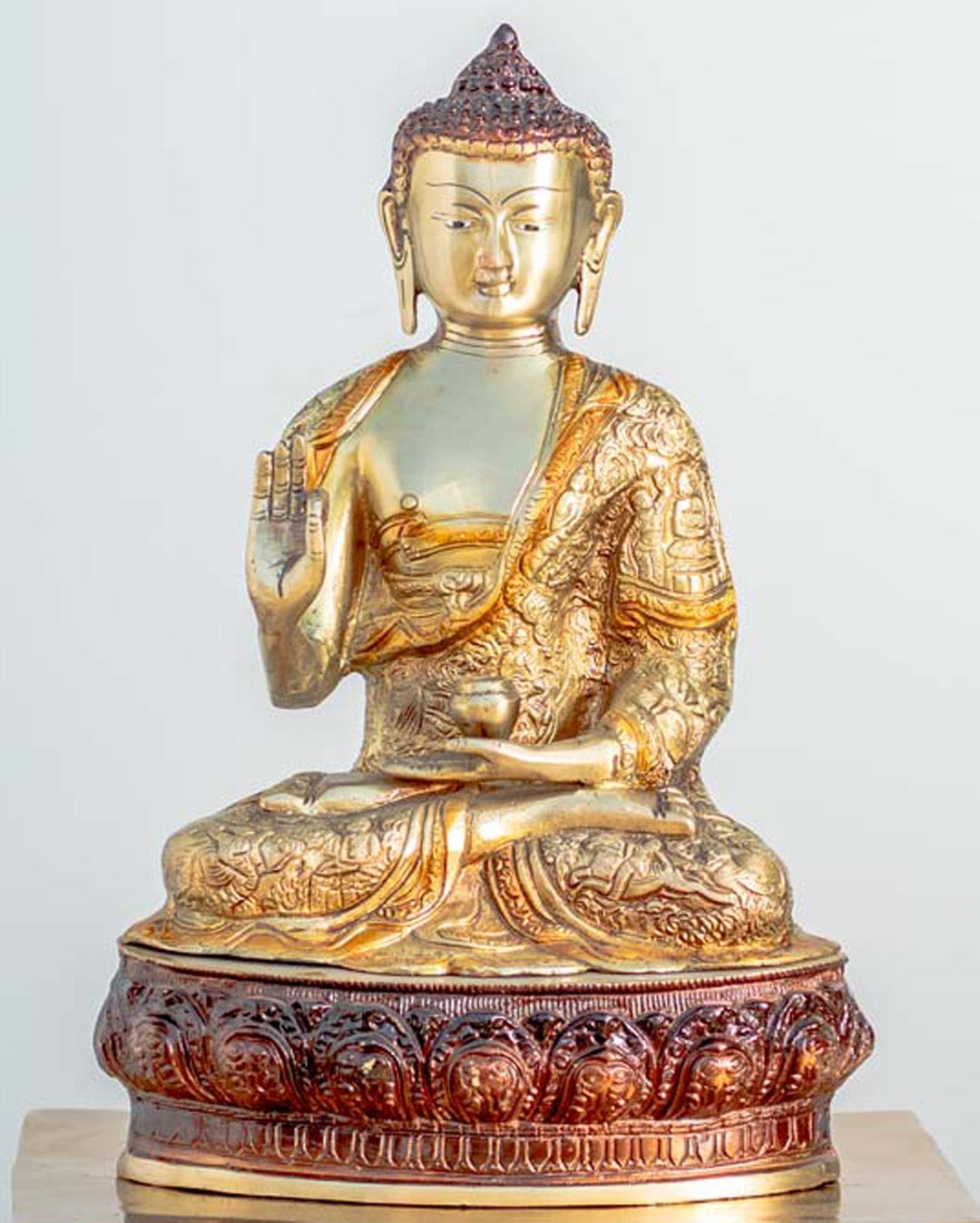 Peaceful Seating Lord Buddha sculpture - 8"