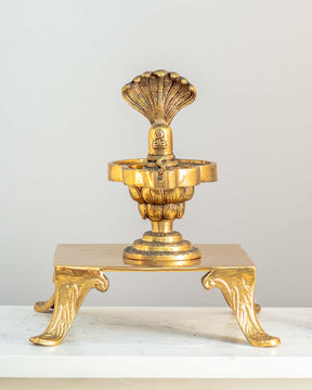 Divine Brass 'Shivling' Table Top Sculpture