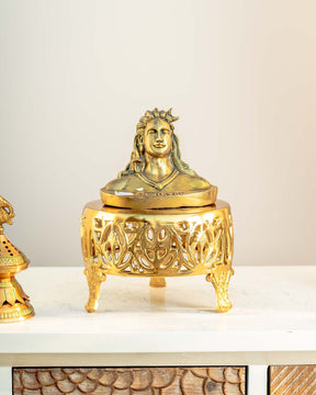 Divine Lord 'Shiv Shankar Head' Table Top Sculpture
