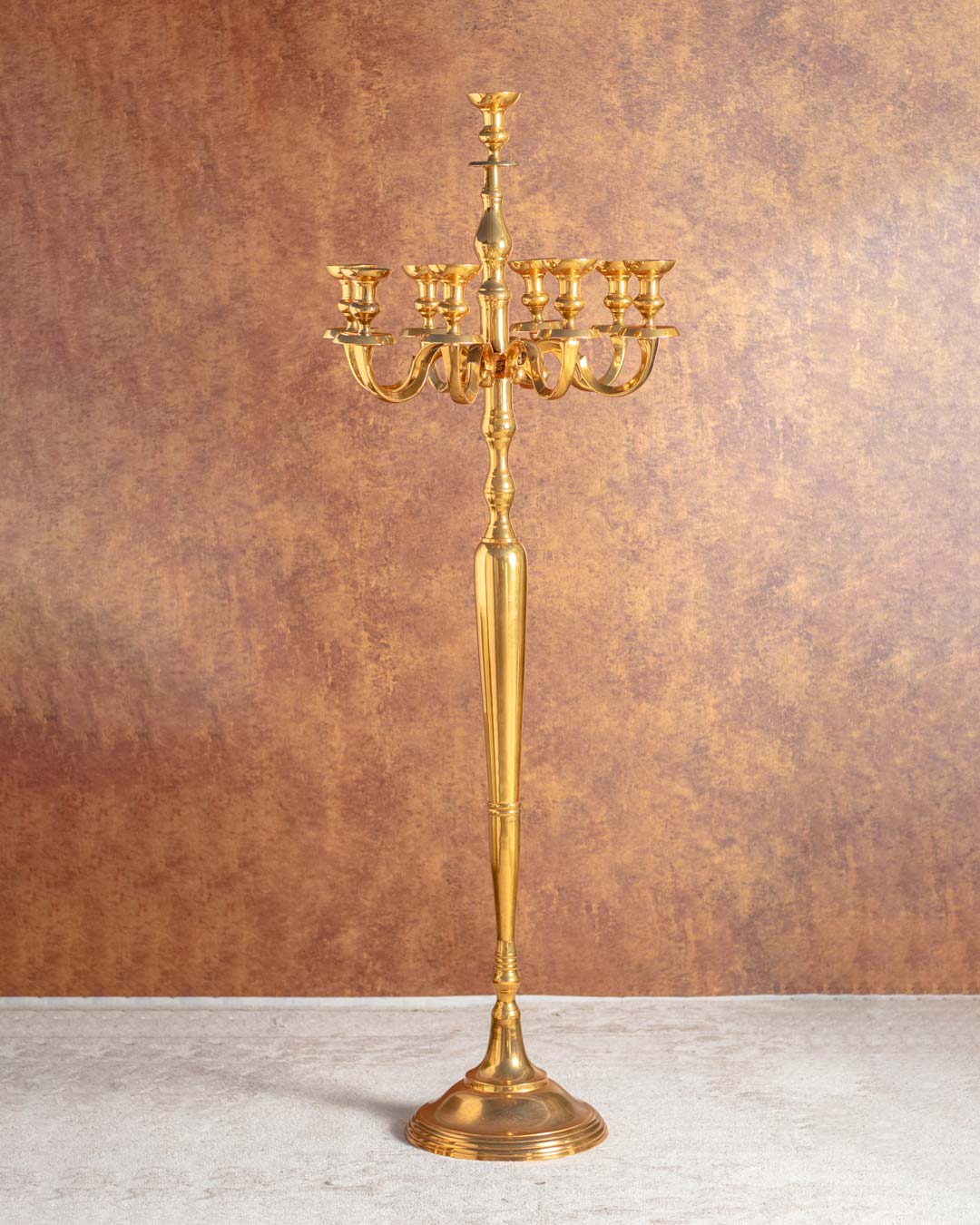 Spiritual Floor Candle Stand With 9 Branches - 42"