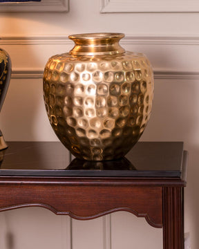 Hand-Hammered Metal Vase - The Decor Kart