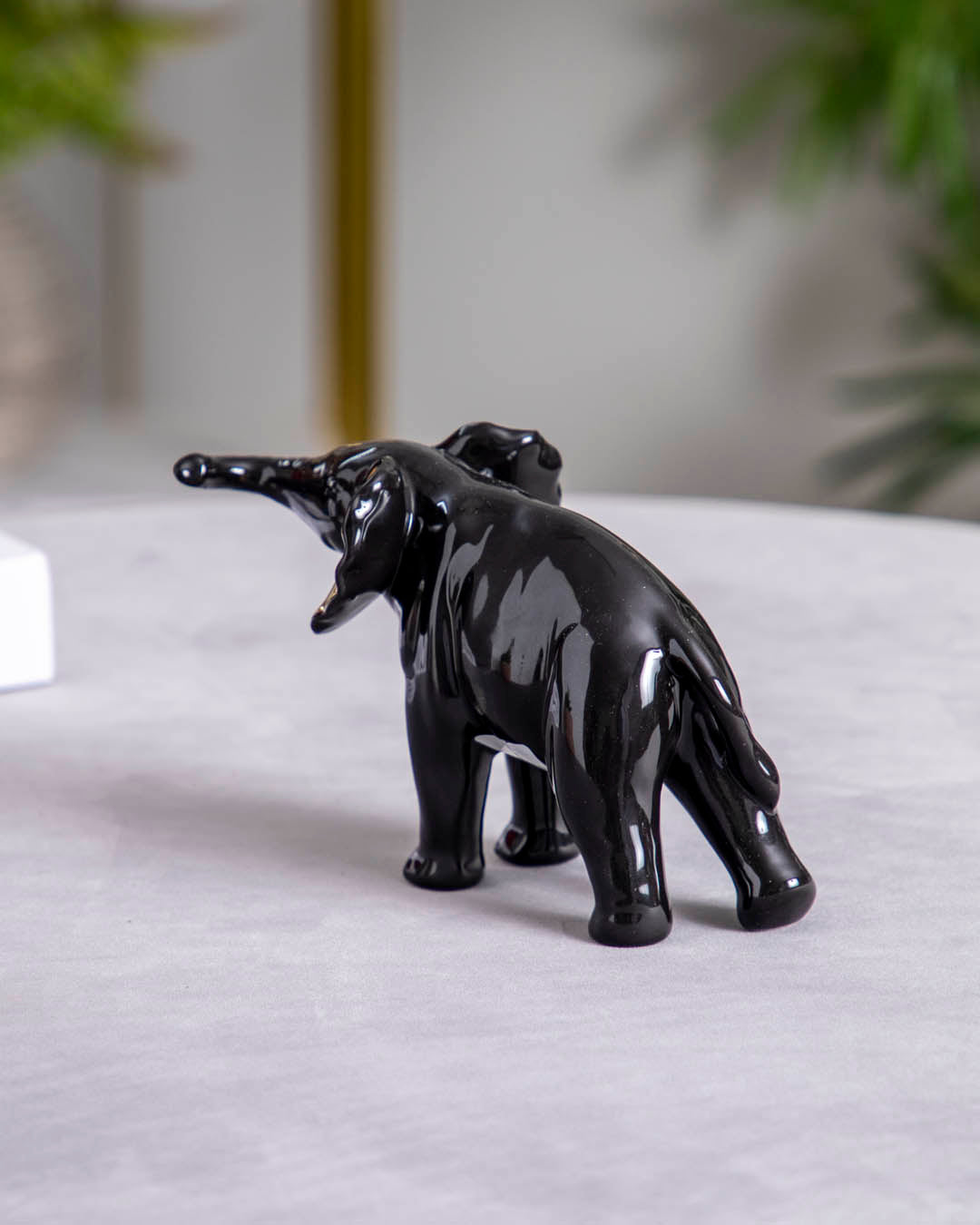 Black & Gold Elephant Figurine - The Decor Kart