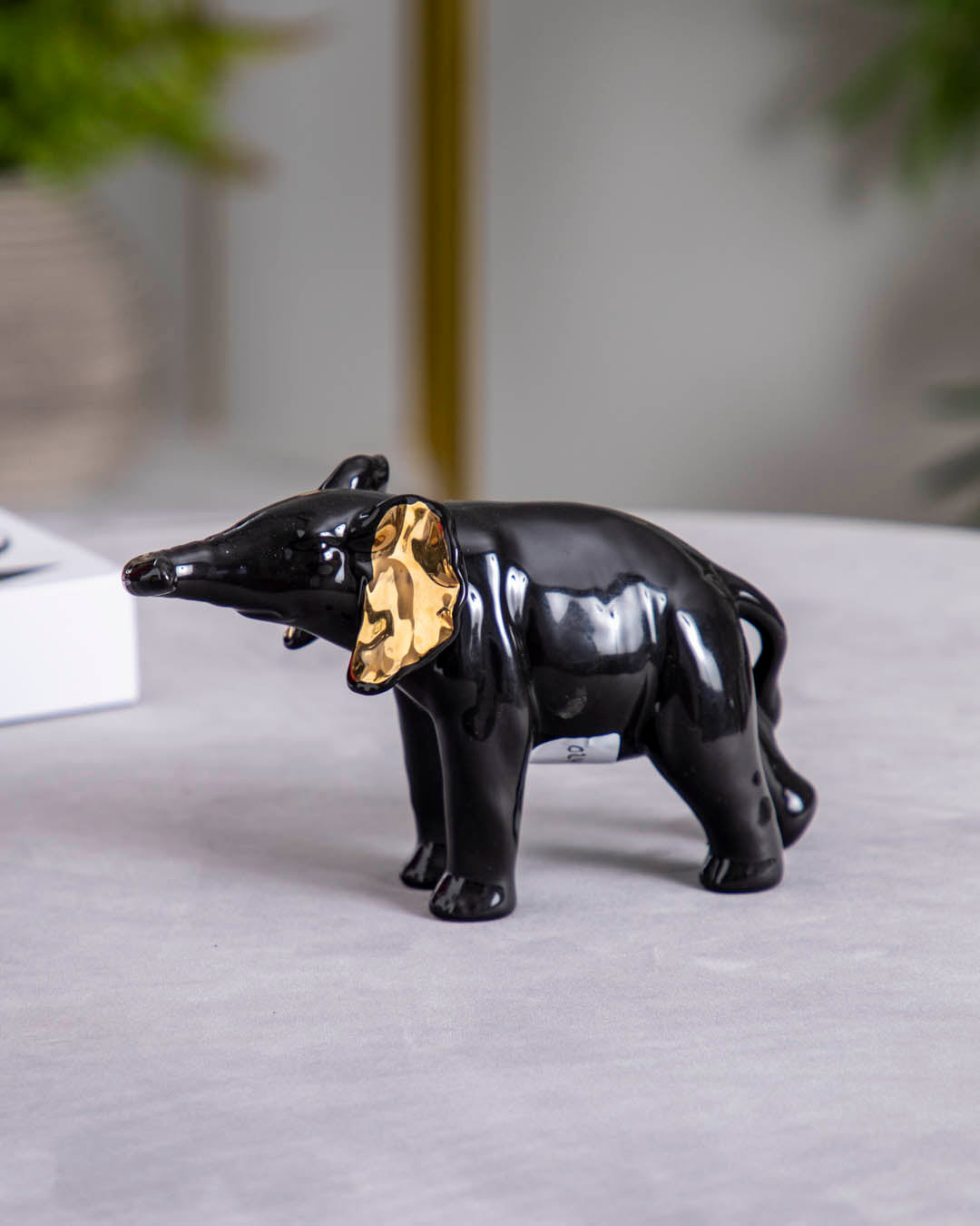 Black & Gold Elephant Figurine - The Decor Kart