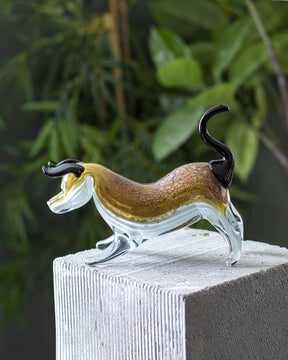 Venus Back Dog Glass Figurine