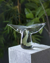 Whale Tail Glass Figurine