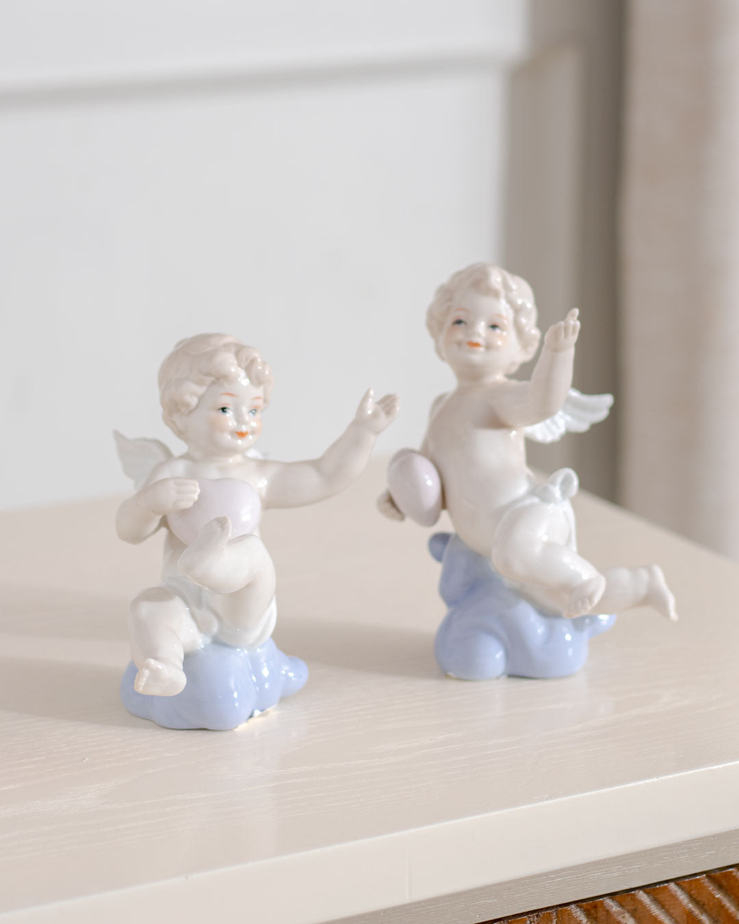 'Love Cupid' Fine Porcelain Figurine set of 2 - The Decor Kart