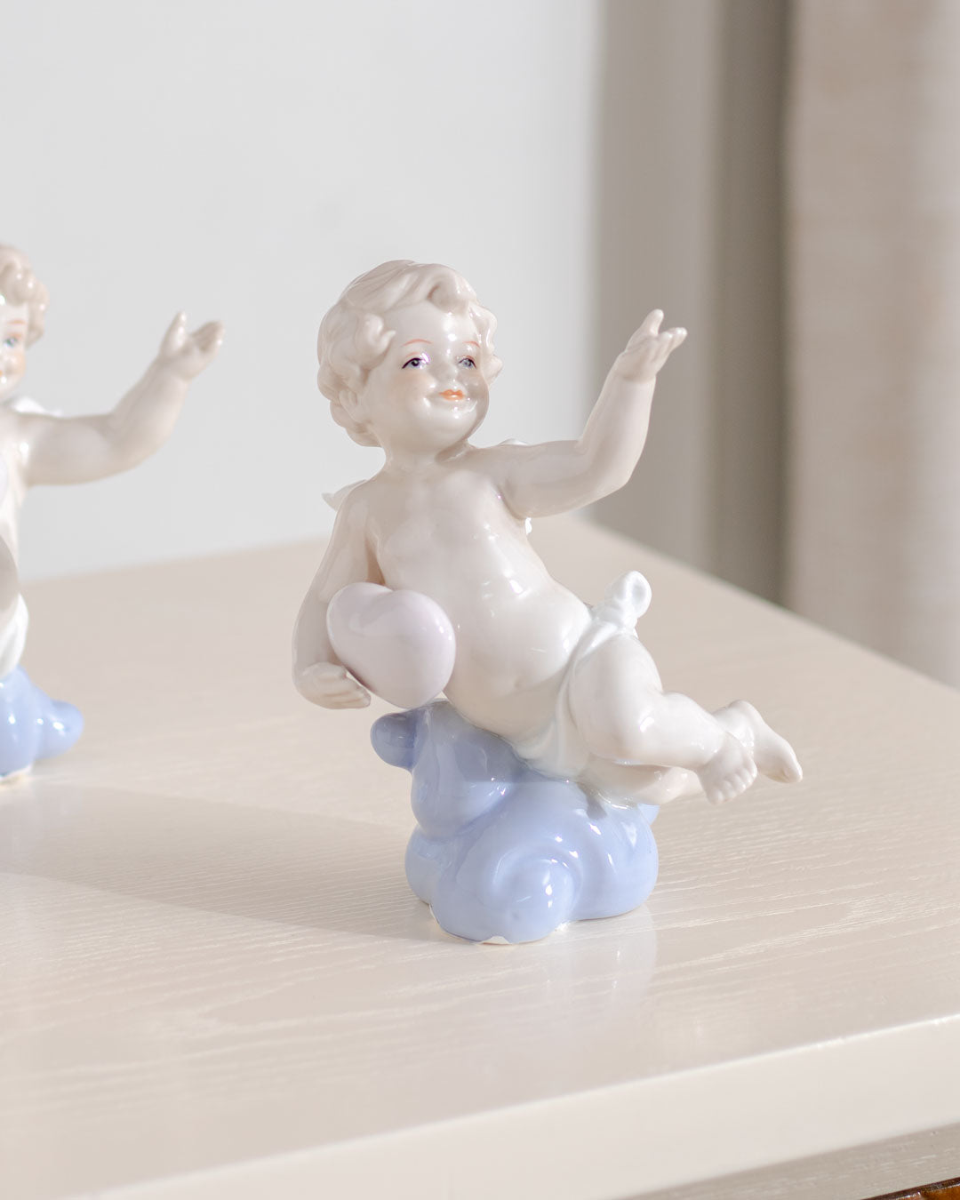 'Love Cupid' Fine Porcelain Figurine set of 2 - The Decor Kart