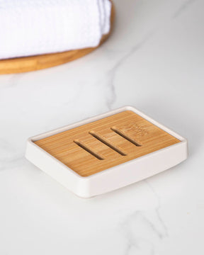 Modern minimal white soap stand