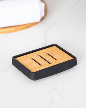 Modern minimal black soap stand