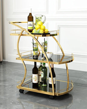 Monsieur Gold Bar Cart - The Decor Kart