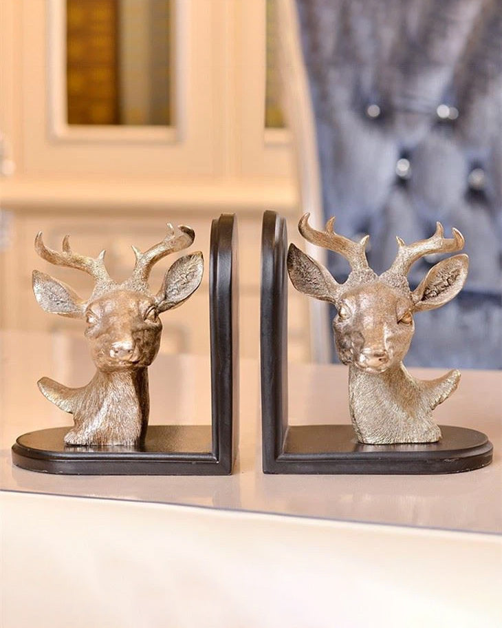 Deer Head Bookend Set - The Decor Kart