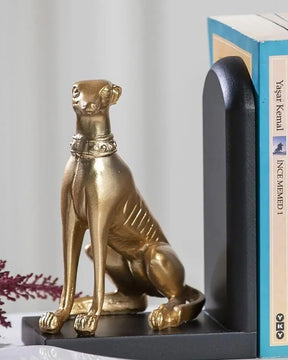 Guard Dog Bookend Set - Gold - The Decor Kart