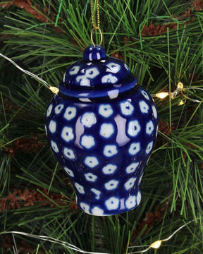 Blue & White Hanging Ginger Jar - The Decor Kart