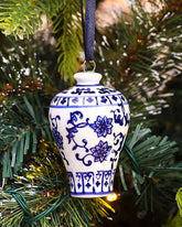 Blue & White Hanging Ginger Jar - The Decor Kart