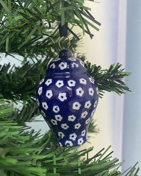 Blue & White Hanging Ginger Jar - The Decor Kart