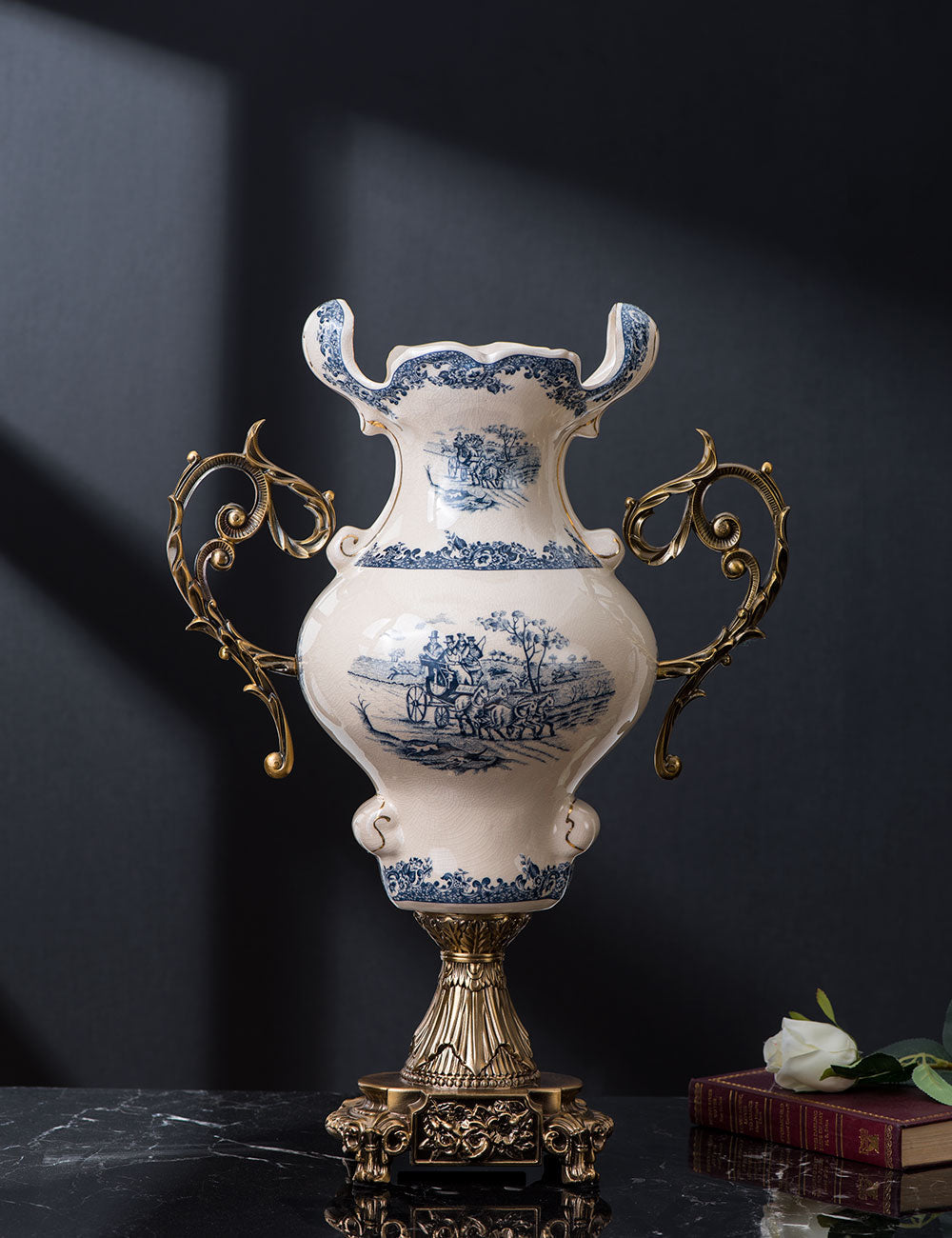 'Yorkshire' Victorian Ornamental Vase - The Decor Kart