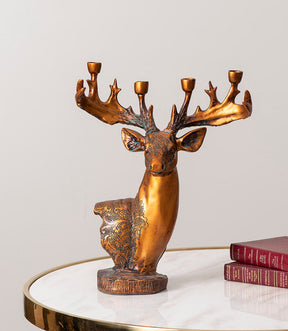 Majestic Stag Sculpture Candle Holder - The Decor Kart