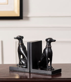 Guard Dog Bookend Set - Black - The Decor Kart