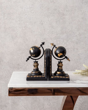 Terrestrial Globe Bookends Set - The Decor Kart