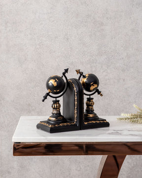 Terrestrial Globe Bookends Set - The Decor Kart