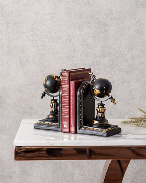 Terrestrial Globe Bookends Set - The Decor Kart