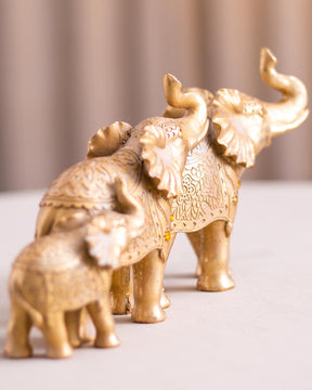 Magnificent Golden Elephant Figurine - The Decor Kart