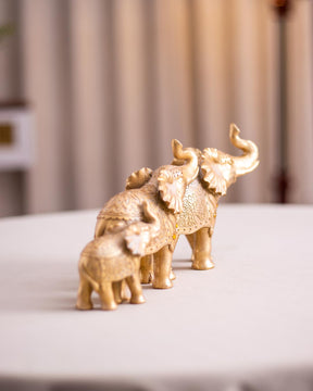 Magnificent Golden Elephant Figurine - The Decor Kart