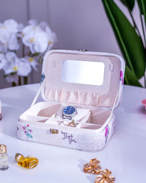 Butterfly Jewellery Organizer Box - White - The Decor Kart