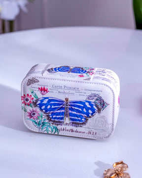 Butterfly Jewellery Organizer Box - White - The Decor Kart