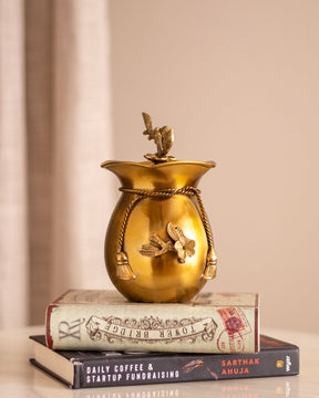 Reverie Handcrafted Brass Vase - Small - 6.5"