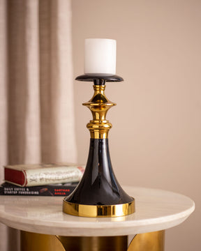 Black & Gold Candle Stand