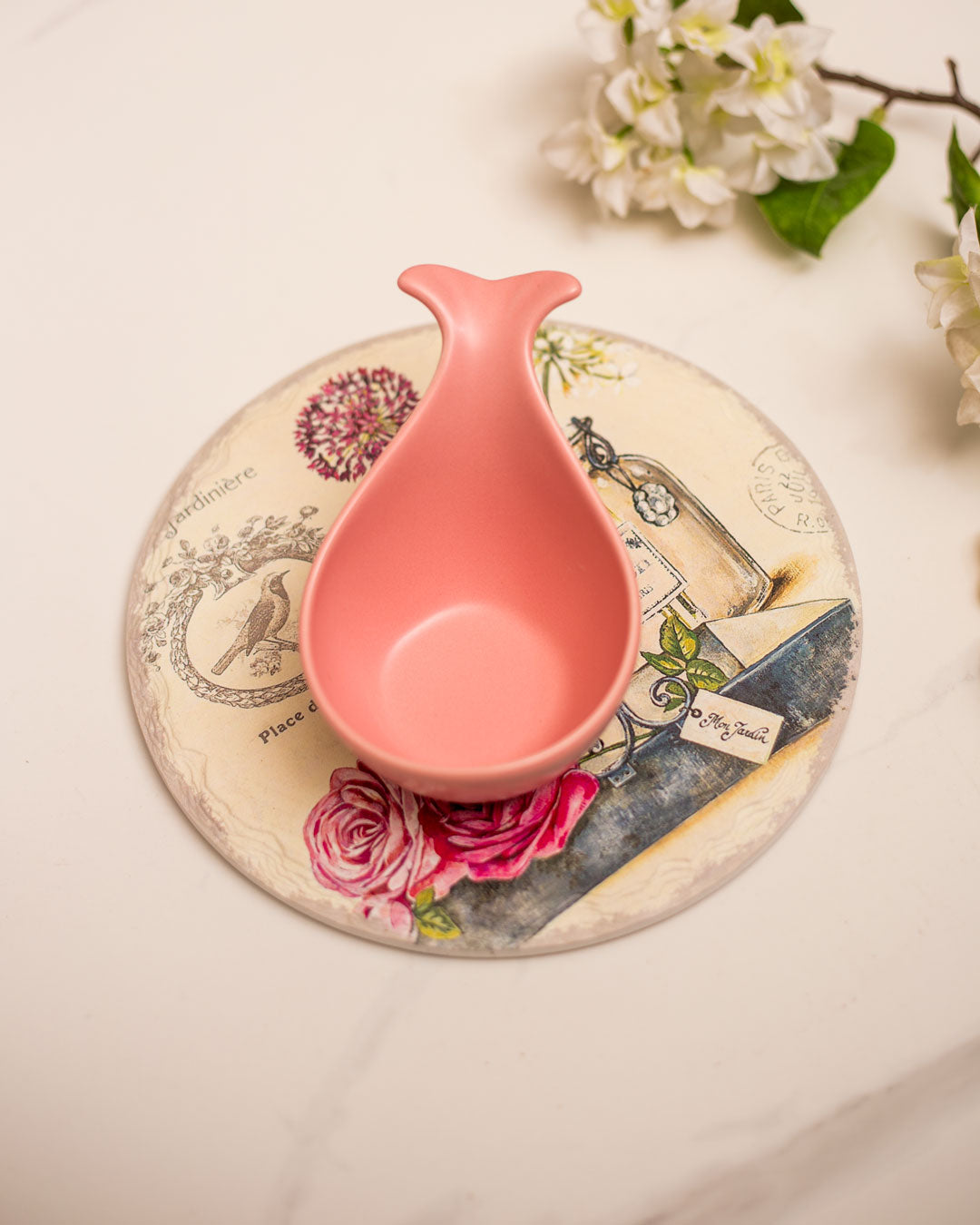 Monochrome Dip Bowl - Pink - The Decor Kart