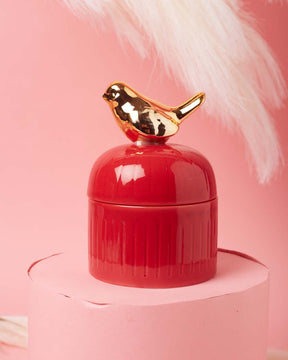 Adorable Bird Trinket Keeper - Red - The Decor Kart