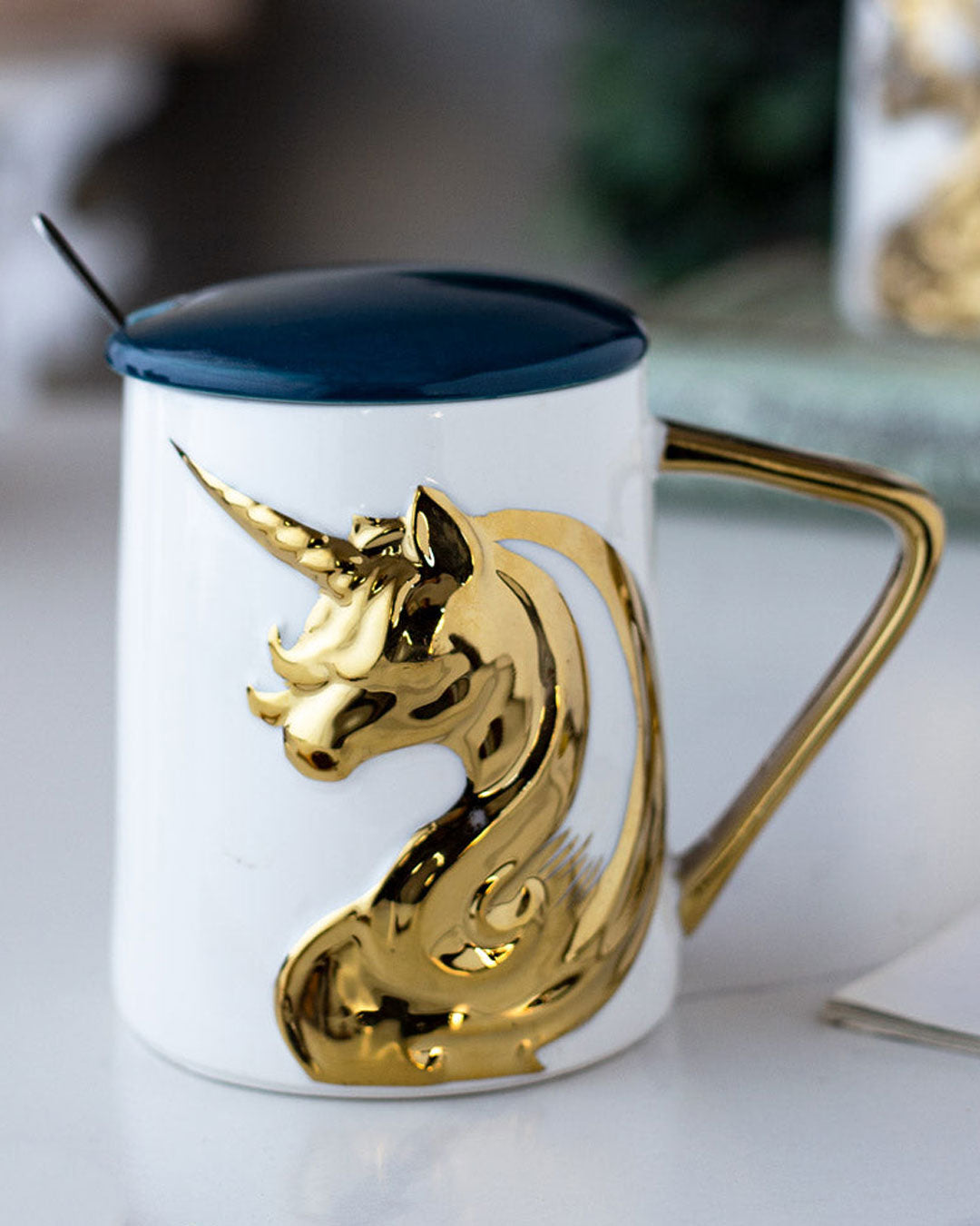 'Unicorn' Coffee Mug - Blue