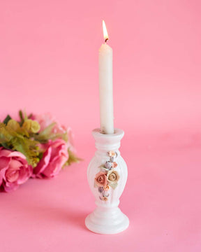 Carnation Candle Holder - The Decor Kart