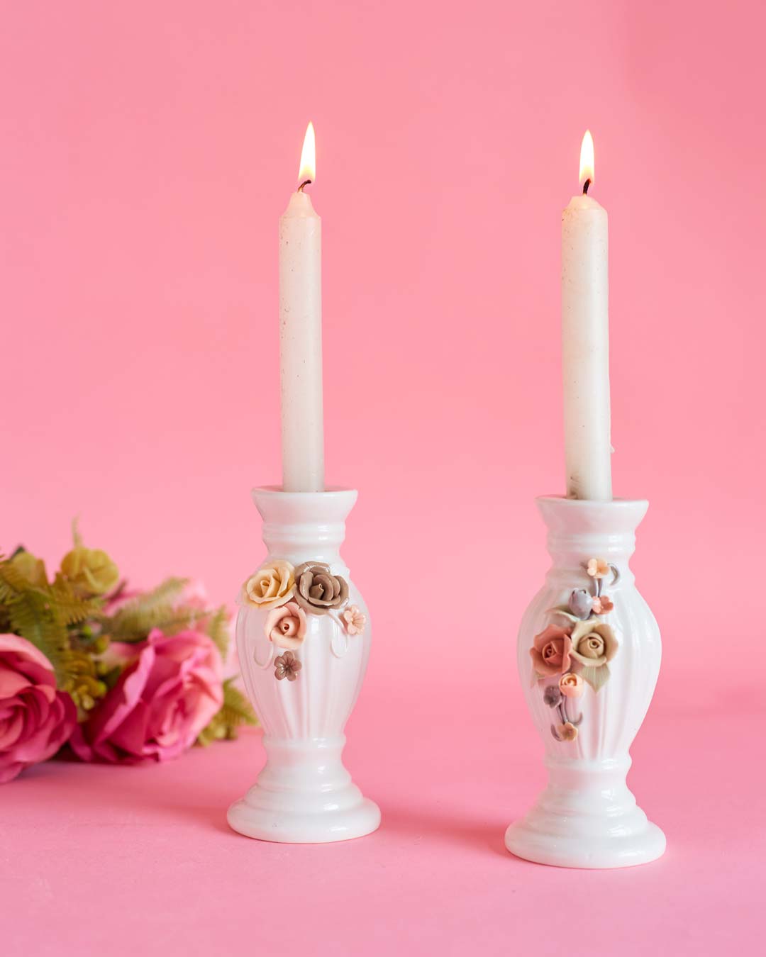 Carnation Candle Holder - The Decor Kart