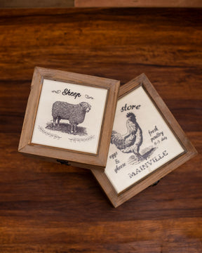 Farmhouse Storage Boxes - Set of 2 - The Decor Kart