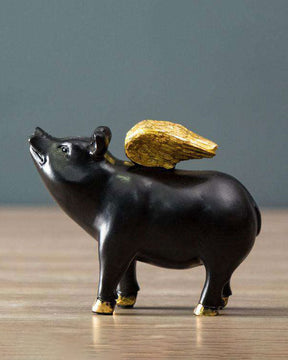 'When Pig's Fly' Decorative Figurine - The Decor Kart