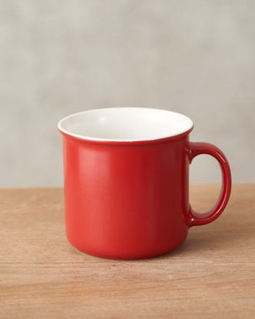 Red + White Maison Mug