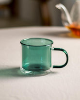 Borosilicate Double Wall Mug - Green - The Decor Kart